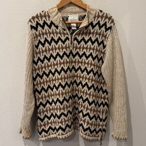 Vintage Christopher and Banks Hand Embroidered Patterned Sweater Size Large